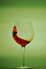 glass on the background of the backlight