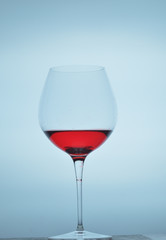 glass on the background of the backlight