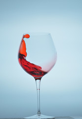 glass on the background of the backlight