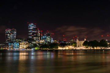View on night London city, UK © Anastasija