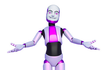 robot boy cartoon come on give me a hug