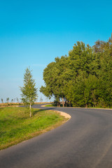 Fototapeta premium Road in the countryside on a sunny day