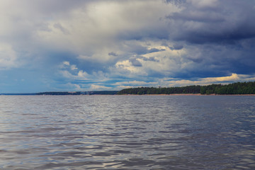 clouds on the Baltic sea