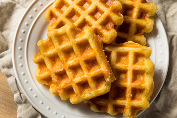 Homemade Belgian Sugar Waffles