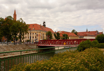 view of Old Town in Wrocław (Poland)