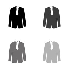 .suit - black vector icon