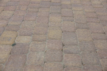 paving stones. improvement of pavements and cities