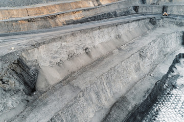 Coal mine, aerial view.