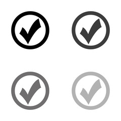 .check mark - black vector icon