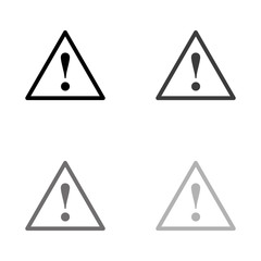 .dangerous - black vector icon