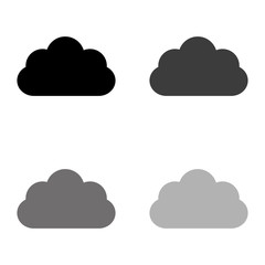 .weather icon - black vector icon