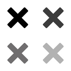 Fototapeta premium .Delete - black vector icon