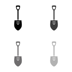 .shovel - black vector icon