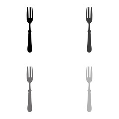 .fork - black vector icon