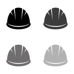 .Hardhat - black vector icon