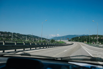 on the way to the mountains the road