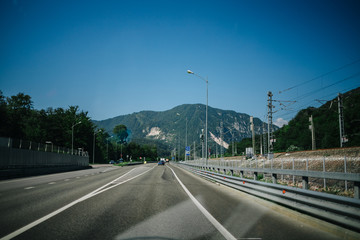 on the way to the mountains the road