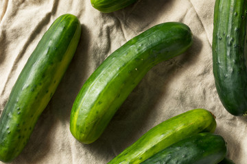 Raw Green Organic Cucumbers
