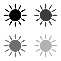 .Sun - black vector icon