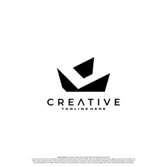 Letter C initial logo monogram in the shadow.