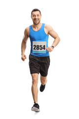 Male runner on a marathon
