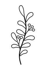 Isolated leaves design vector illustration