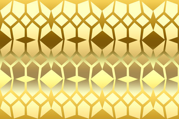 Golden texture. Abstract geometric pattern. Golden background.