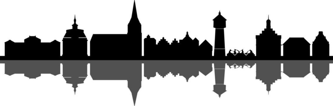 Lingen City Skyline Vector