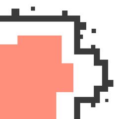 Obraz premium Abstract simple pixel art colorful geometric background