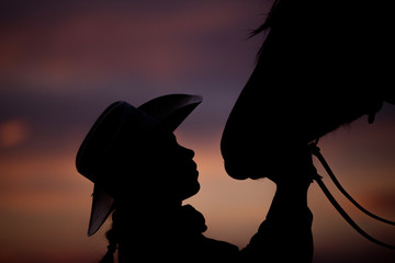 Horse and Cowgirl Bond