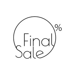 Discount offer price linear sticker or label, symbol for advertising campaign in retail, sale promo marketing, 40 percent. For art template design, list, page, mockup brochure style, banner,