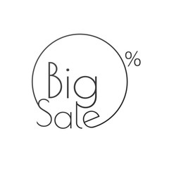 Discount offer price linear sticker or label, symbol for advertising campaign in retail, sale promo marketing, 40 percent. For art template design, list, page, mockup brochure style, banner,