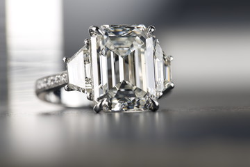 Emerald Cut Diamond Ring