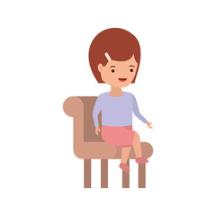 baby girl sitting on chair avatar character