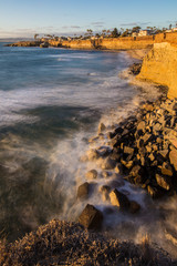 Incoming Waves on Sunset Cliffs