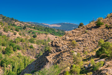 Naklejka premium Paisaje de La Alpujarra (Mecina Bombaron)