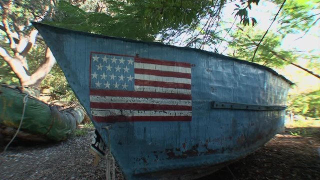 Key West-Cuban Refugee Boats Escape Communism For Freedom in United States
