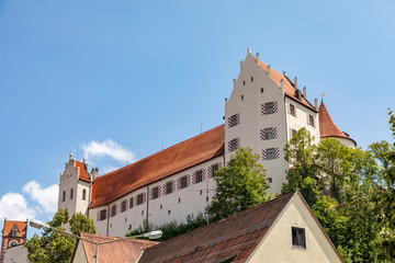 Fototapeta na wymiar the hohes Schloss (high castle) in Fuessen, Bavaria,