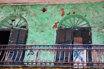 Old house in Casco Viejo the historical Part of Panama City in Panama