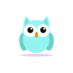 cute owl illustration, Tee print, shirt, embroidery, flat design for kids fashion textile. Animal concept vector illustration collection