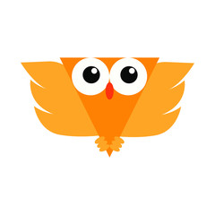 cute owl illustration, Tee print, shirt, embroidery, flat design for kids fashion textile. Animal concept vector illustration collection