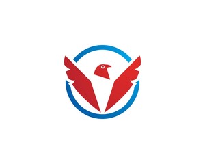 Falcon Eagle Bird Logo Template