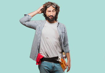 househusband handyman doubting