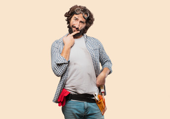househusband handyman doubting