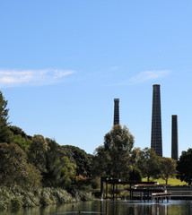 Brickworks Chimneys in Sydney Park