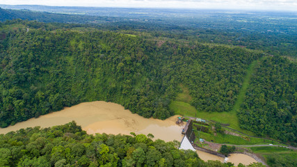 Dam in Costa Rica close to the Arenal Volcano