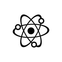 Science atom symbol icon vector EPS 10 illustration