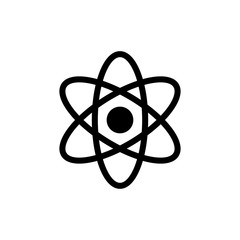 Science atom symbol icon vector EPS 10 illustration