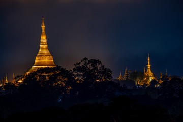 Famous place in Myanmar (Shwedagon Pagoda)