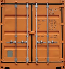 Orange Freight Container background - 284238013